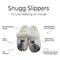 Show in main carousel: E&S PETS Silver Tabby Snugg Slippers, Large/X-Large slide 2 of 6