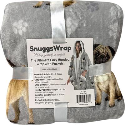 Show full view: E&S PETS Pug Snugg Wrap Blanket Hoodie slide 6 of 6
