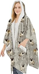 E&S PETS Pug Snugg Wrap Blanket Hoodie
