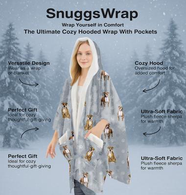 Show full view: E&S PETS Pit Bull Snugg Wrap Blanket Hoodie slide 3 of 6
