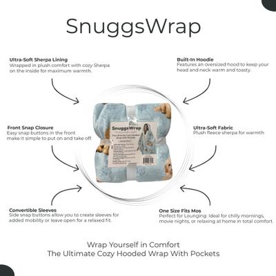 Show full view: E&S PETS Goldendoodle Snugg Wrap Blanket Hoodie slide 4 of 6
