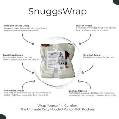 Show full view: E&S PETS Dachshund Snugg Wrap Blanket Hoodie, Black slide 4 of 6