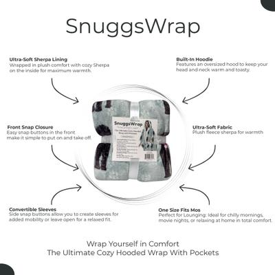 Show full view: E&S PETS Labradoodle Snugg Wrap Blanket Hoodie slide 4 of 6