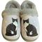 Show in main carousel: E&S PETS Black And White Cat Snugg Slippers, Small/Medium slide 1 of 6
