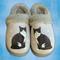Show in main carousel: E&S PETS Black And White Cat Snugg Slippers, Large/X-Large slide 3 of 6
