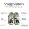 Show in main carousel: E&S PETS Black And White Cat Snugg Slippers, Large/X-Large slide 2 of 6