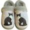 Show in main carousel: E&S PETS Black And White Cat Snugg Slippers, Large/X-Large slide 1 of 6