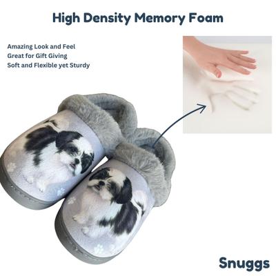 Show full view: E&S PETS Shih Tzu Snugg Slippers, Black, Large/X-Large slide 5 of 6
