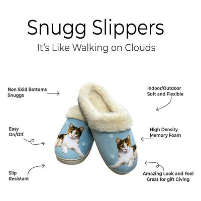 Show full view: E&S PETS Calico Cat Snugg Slippers, Small/Medium slide 2 of 4