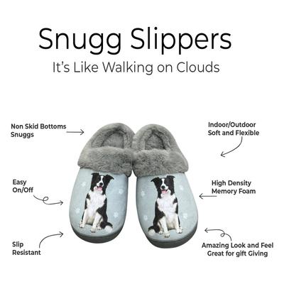 Show full view: E&S PETS Border Collie Snugg Slippers, Small/Medium slide 2 of 4