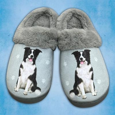 Show full view: E&S PETS Border Collie Snugg Slippers, Large/X-Large slide 3 of 4