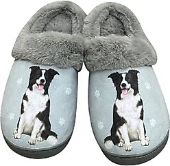 E&S PETS Border Collie Snugg Slippers, Large/X-Large