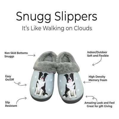 Show full view: E&S PETS Border Collie Snugg Slippers, Large/X-Large slide 2 of 4