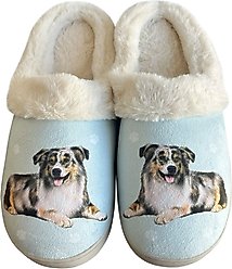 E&S PETS Australian Shepherd Snugg Slippers, Small/Medium