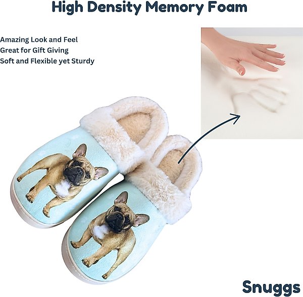 Show full view: E&S PETS French Bulldog Snugg Slippers, Large/X-Large slide 5 of 6
