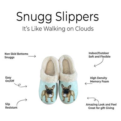 Show full view: E&S PETS French Bulldog Snugg Slippers, Large/X-Large slide 2 of 6