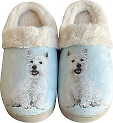 E&S PETS Westie Snugg Slippers, Small/Medium