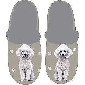 E&S PETS Poodle Snugg Slippers, Small/Medium