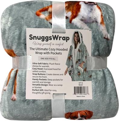 Show full view: E&S PETS Boxer Snugg Wrap Blanket Hoodie slide 6 of 6