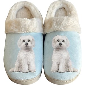 E&S PETS Maltese Snugg Slippers, Large/X-Large