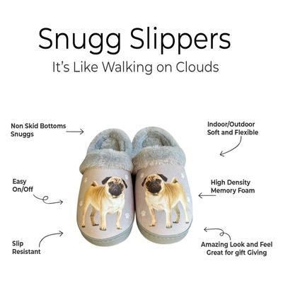 Show full view: E&S PETS Pug Snugg Slippers, Large/X-Large slide 2 of 6