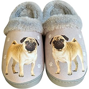 E&S PETS Pug Snugg Slippers, Large/X-Large
