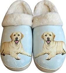 E&S PETS Labrador Yellow Snugg Slippers, Small/Medium