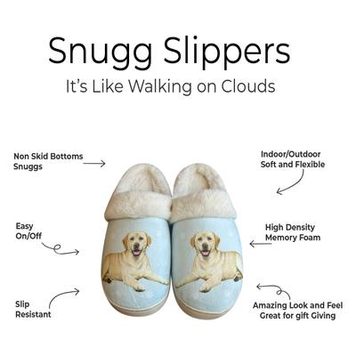 Show full view: E&S PETS Labrador Yellow Snugg Slippers, Large/X-Large slide 2 of 6