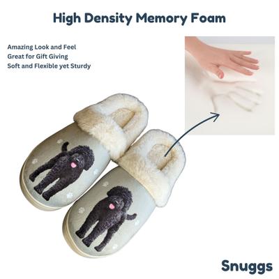 Show full view: E&S PETS Labradoodle Black Snugg Slippers, Small/Medium slide 5 of 6