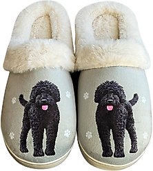 E&S PETS Labradoodle Black Snugg Slippers, Small/Medium