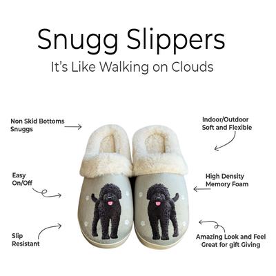 Show full view: E&S PETS Labradoodle Black Snugg Slippers, Large/X-Large slide 2 of 6