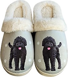 E&S PETS Labradoodle Black Snugg Slippers, Large/X-Large