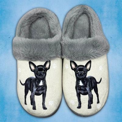 Show full view: E&S PETS Chihuahua Black Snugg Slippers, Large/X-Large slide 3 of 6