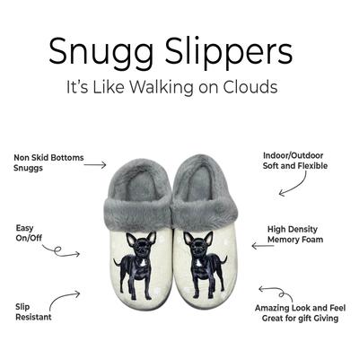 Show full view: E&S PETS Chihuahua Black Snugg Slippers, Large/X-Large slide 2 of 6