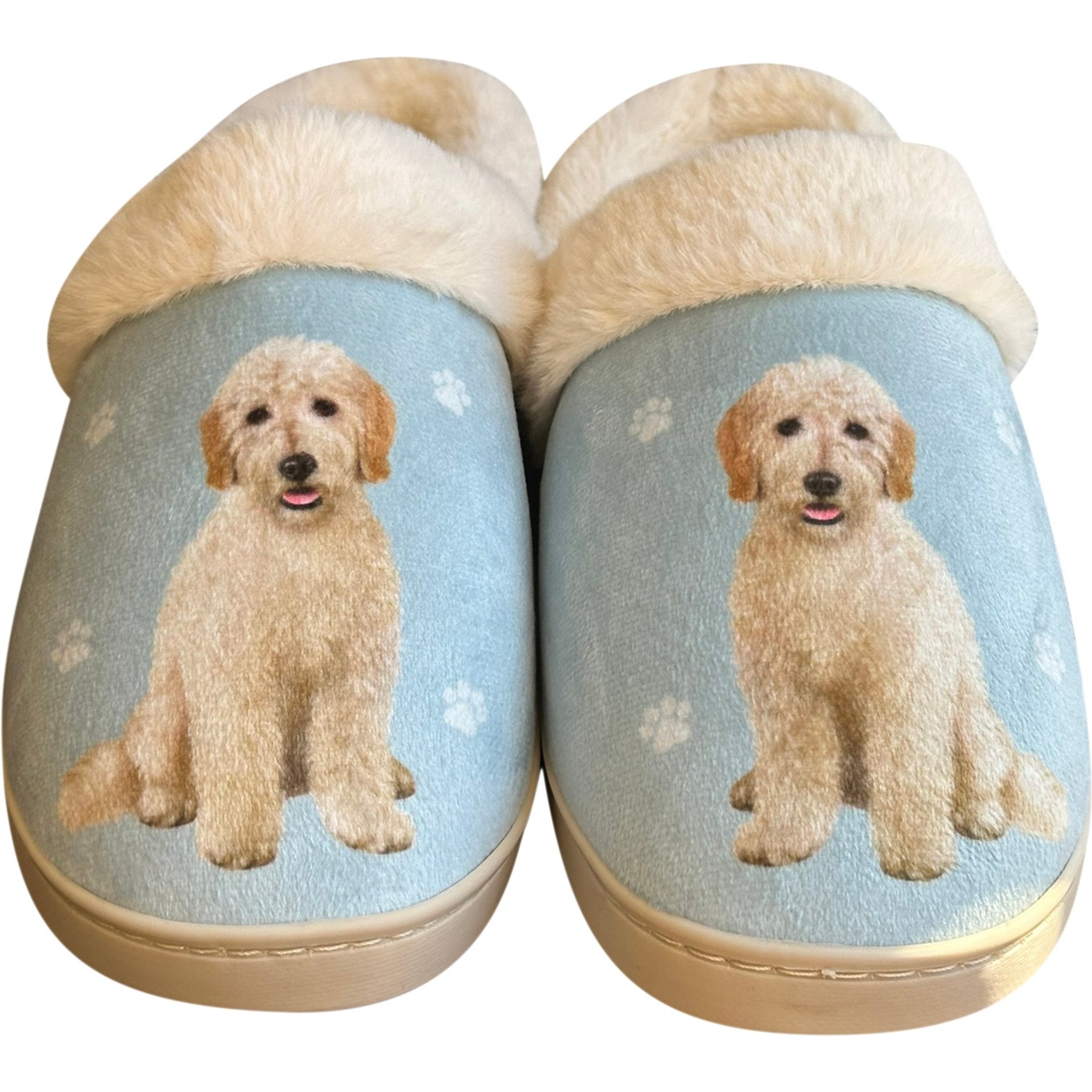 E&S PETS Goldendoodle Snugg Slippers, Large/X-Large