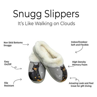 Show full view: E&S PETS Doberman Snugg Slippers, Small/Medium slide 2 of 5