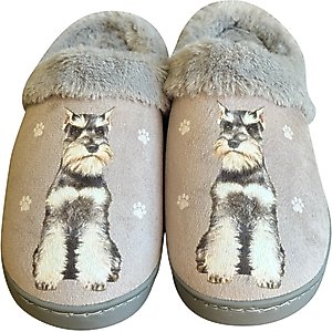 E&S PETS Schnauzer Snugg Slippers, Small/Medium