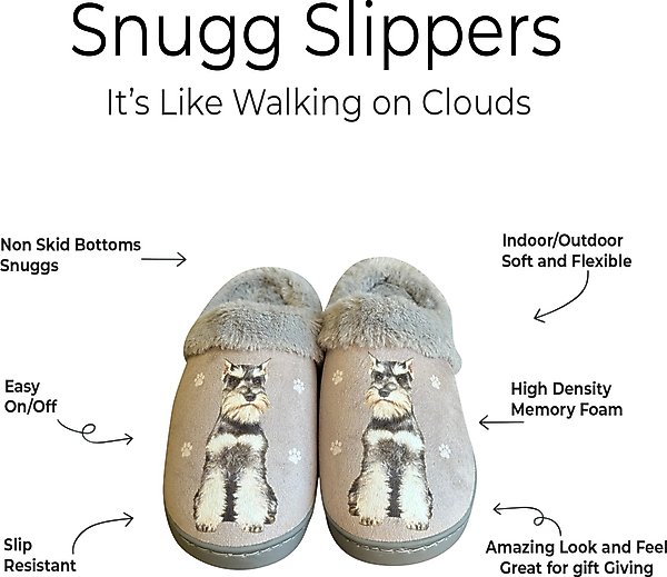 Show full view: E&S PETS Schnauzer Snugg Slippers, Small/Medium slide 2 of 6