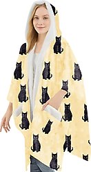E&S PETS Black Cat Snugg Wrap Blanket Hoodie slide 1 of 6