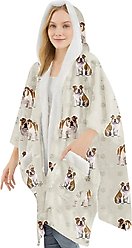 E&S PETS Bulldog Snugg Wrap Blanket Hoodie