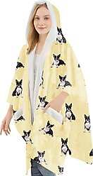 E&S PETS Boston Terrier Snugg Wrap Blanket Hoodie