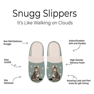 Show full view: E&S PETS Maine Coon Snugg Slippers, Small/Medium slide 2 of 4