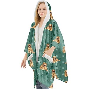 E&S PETS Golden Retriever Snugg Wrap Blanket Hoodie