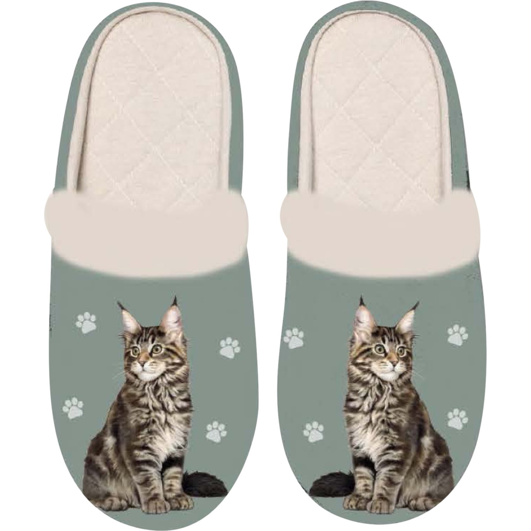 E&S PETS Maine Coon Snugg Slippers, Small/Medium