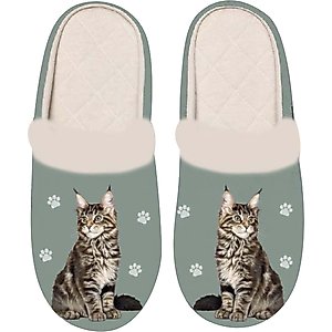 E&S PETS Maine Coon Snugg Slippers, Small/Medium