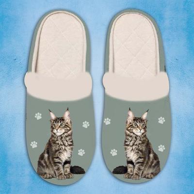 Show full view: E&S PETS Maine Coon Snugg Slippers, Large/X-Large slide 3 of 4