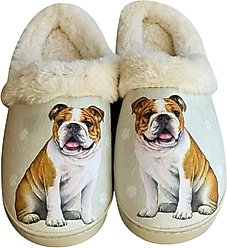 E&S PETS Bulldog Snugg Slippers, Small/Medium