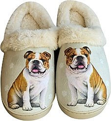 E&S PETS Bulldog Snugg Slippers, Large/X-Large