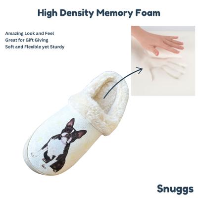 Show full view: E&S PETS Boston Terrier Snugg Slippers, Large/X-Large slide 5 of 6