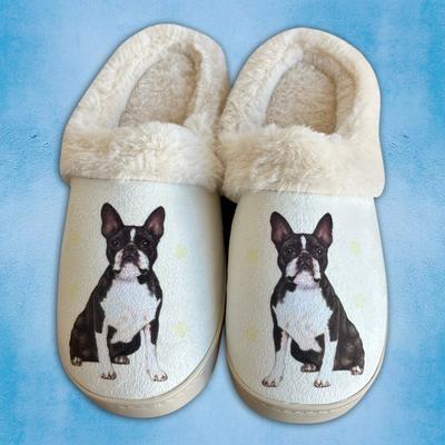 Show full view: E&S PETS Boston Terrier Snugg Slippers, Small/Medium slide 3 of 6